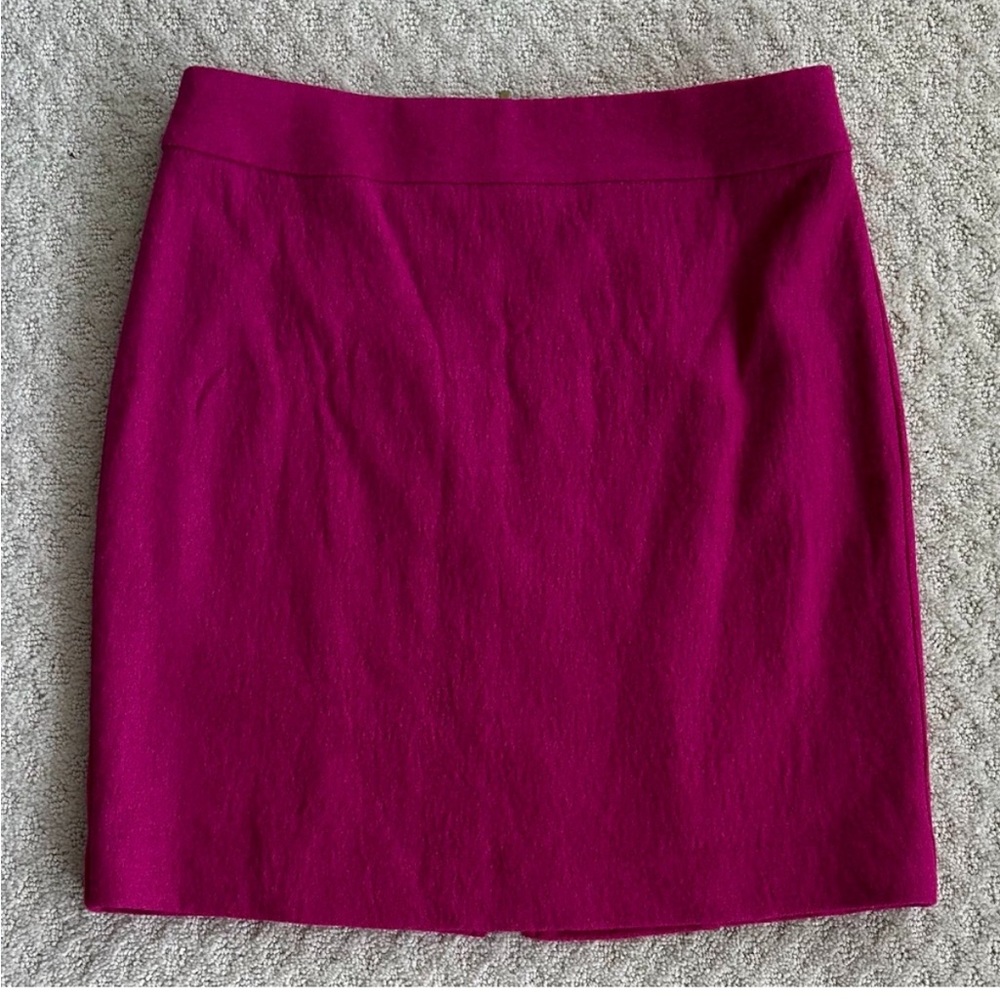 Banana Republic Wool Blend Skirt Hot Pink/Orange (Salsa) Size 4